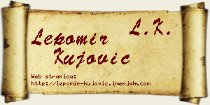Lepomir Kujović vizit kartica